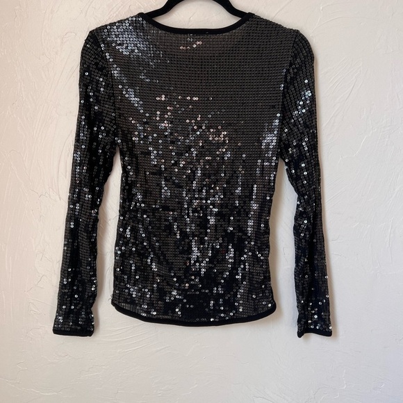 Free People Diamond Eyes sheer sequin top size S - Picture 6 of 6